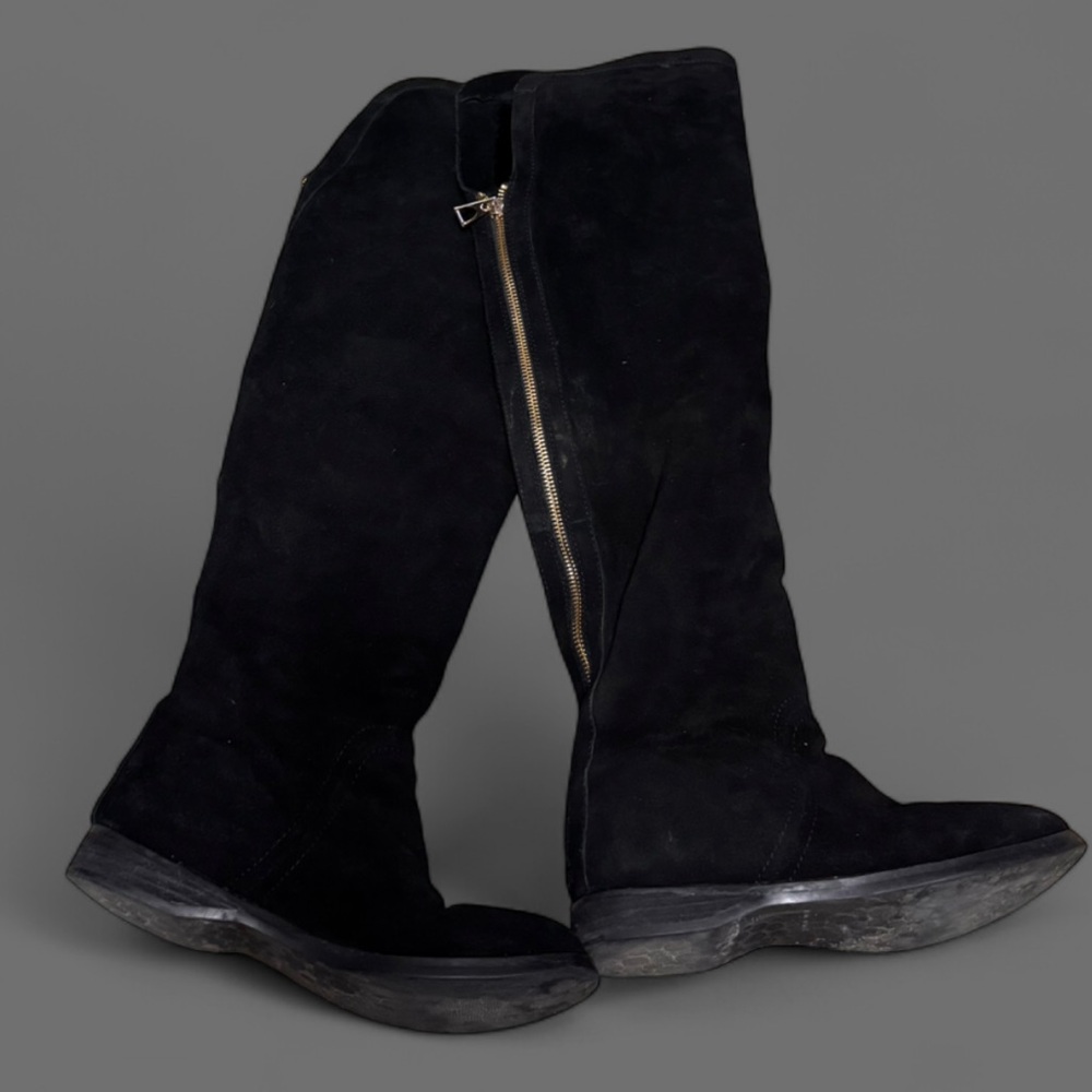 Jimmy Choo Black Suede Knee Boots